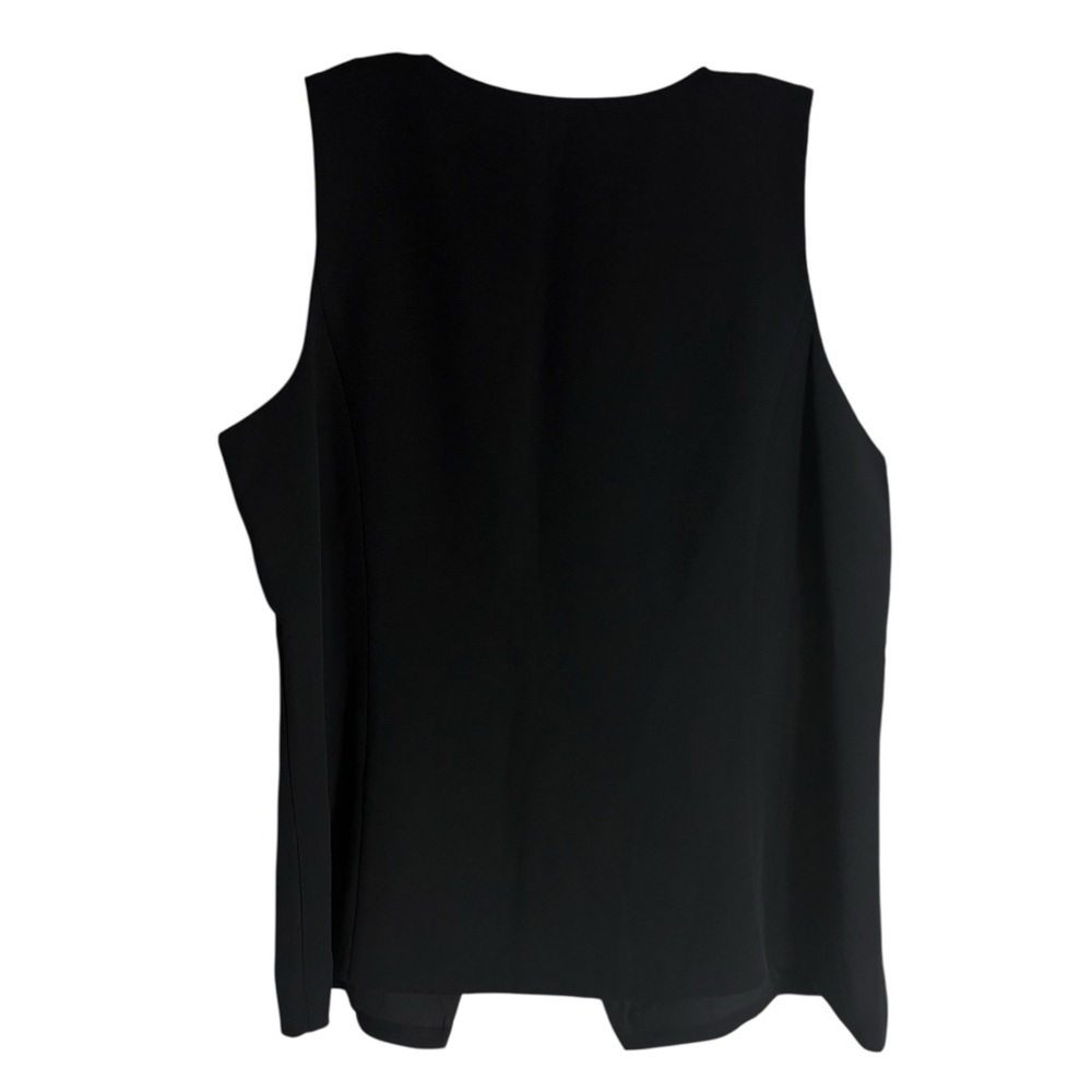 LOFT NWT Button-Front Sleeveless Vest in Black Size XLP (PETITE) — NWT - Picture 3 of 8
